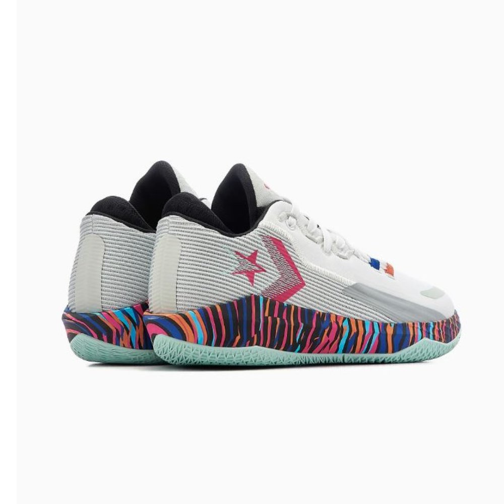 Converse All Star BB Jet Striped White Multi 172664C Basketball Sneakers - Picture 2 of 10